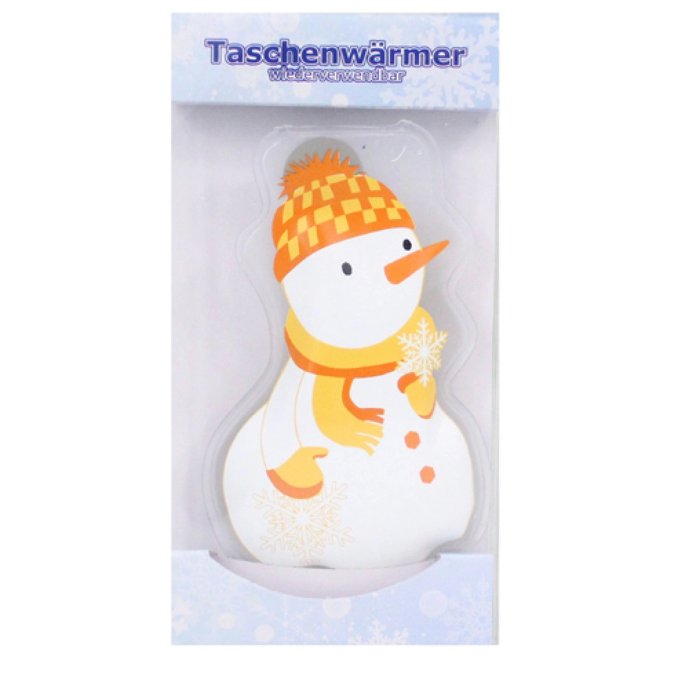 HANDWARMER HERBRUIKBAAR SNEEUWPOP ORANJE