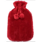 NATUURRUBBERKRUIK 2 LITER CUDDLESOFT POM POM ROOD