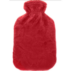 NATUURRUBBERKRUIK 2 LITER CUDDLESOFT POM POM ROOD