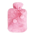 NATUURRUBBERKRUIK 2 LITER CUDDLESOFT POM POM PINK