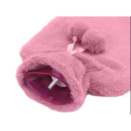 NATUURRUBBERKRUIK 2 LITER CUDDLESOFT POM POM PINK