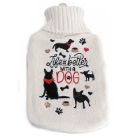 NATUURRUBBERKRUIK 1,7 LITER ALL YOU NEED IS LOVE DOG