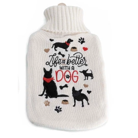 NATUURRUBBERKRUIK 1,7 LITER ALL YOU NEED IS LOVE DOG