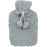 NATUURRUBBERKRUIK 2 LITER FLUFFY POM POM GRIJS