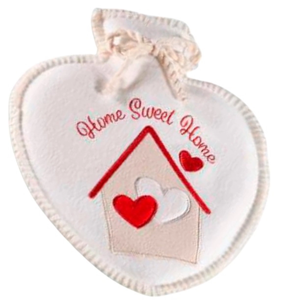 NATUURRUBBERKRUIK 0,7 LITER  HEART WHITE