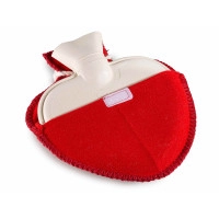 NATUURRUBBERKRUIK 0,7 LITER  HEART WHITE