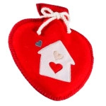 NATUURRUBBERKRUIK 0,7 LITER HEART RED
