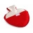 NATUURRUBBERKRUIK 0,7 LITER HEART RED