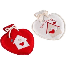 NATUURRUBBERKRUIK 0,7 LITER HEART RED