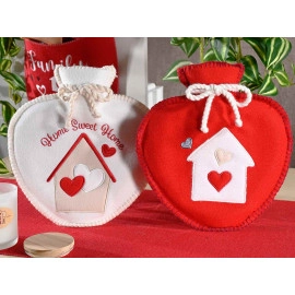 NATUURRUBBERKRUIK 0,7 LITER HEART RED