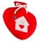 NATUURRUBBERKRUIK 0,7 LITER HEART RED
